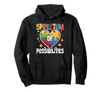 Autistico Autismo Spectrum of Possibilities Felpa con Cappuccio