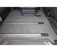 autix 4500368 Tappeto per camera degli ospiti, grigio mélange in velluto, compatibile con VW T5 T6 T6.1 Multivan con 1 porta scorrevole