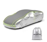 AUTIX Telo Antigrandine per Auto Imbottito Spesso Impermeabile con Zip Laterale, Copriauto 3 Strati EVA Antiurto, Protezione UV Pioggia Neve Vento (AUTO XXL:571 * 203 * 120 cm)