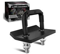 AUTMATCH - Morsetto anti-sonaglio in acciaio resistente per rimorchi da 1,25 e 5,1 cm, anti-ruggine, doppio rivestimento protettivo nero opaco