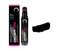 AUTMOR Penna colorante per capelli nero e marrone per uomini e donne - copertura grigia immediata, colore a lunga durata, assorbimento rapido dei colori (nero, 20 ml)