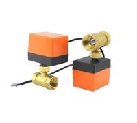 Auto 1/2" 3/4" 1" Valvola A Sfera Motorizzata A 2 Vie In Ottone Elettrovalvola A Solenoide Elettrica Comandi A Tre Fili 220V AC 12V DC(220 V CA,3/4")