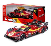 Bburago - Ferrari 499P 24H LMS Hypercar 2025#51, Auto Diecast in Scala 1:24, Replica Dettagliata della Protagonista di Le Mans, Portiere Apribili, Licenza Ufficiale Ferrari, Età Consigliata 14+ Anni