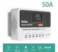 Auto 12V/24V/48V Solar Panel Battery Regulator Kit PWM Charge Controller 50A 60A