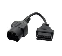 Auto 17 Perno OBD2 Diagnostico Adattatore Convertitore Connettore Cavo Prolunga