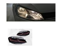 Auto 2 pezzi modello compatibile per Golk7 Golf 7 MK7 aggiornamento 7.5 design 2013-2017 fari anteriori a LED fari a LED doppio proiettore lifting(Red,Right Hand)