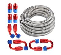Auto 20ft 8AN 1/2" Universale CPE Intrecciato Olio Carburante Linea Tubo Kit