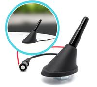 Auto 3cm Corto Antenna Tetto Asta + Raku 2 Base con Amplificatore Universal Set