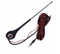 Antenna Autoradio Am Fm Piede Asta Guarnizione Tetto Auto con Amplificatore 12V
