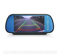Auto 7 Pollici Monitor, Cocar 12V-24V HD 800x400 2 Canali RCA Specchietto Retrovisore con Telecomando In-Mirror LCD Schermo per Camion la Macchina Fotografica di Sostegno DVD Media Player