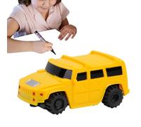 Auto a induzione per bambini: camion da costruzione con riconoscimento della linea nera, gambo per veicoli sensoriali interattivi | Scrivere giocattolo educativo a induzione, Auto per il