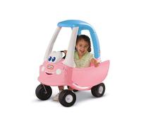 Auto a spinta e cavalcabile Little Tikes Princess Cozy Coupé 2 in 1 con clacson, chiave cliccante e pavimento rimovibile Viola e rosa - Nouvo