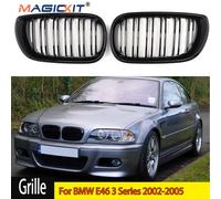 Auto ABS paraurti anteriore radiatore griglie renali Gril per BMW E46 serie 3 2002-2005 accessori auto Styling nero lucido Left and Right