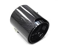Auto Accessori 1 Pezzo Argento Punte Di Scarico In Carbonio Muffola Ugelli Code Per Bmw Per F87 F80 F82 F83 F90 Per M2 Per M3 Per M4 Per M5 Coda Gola(Black 67mm-93mm)