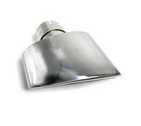 Auto Accessori 1 Pezzo In Acciaio Inossidabile 304 Universale Terminale Di Scarico Punta 150mm Uscita Laminato Ovale Inclinato Marmitta Tubo Di Coda Coda Gola(48mm-150mm Left)