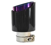 Auto Accessori 1PC Punta Di Scarico Per Auto Tubo Viola Tubo Silenziatore In Fibra Di Carbonio Lucido Modifica Del Tubo Di Scarico Delle Parti Di Automobili Coda Gola(51-101MM)