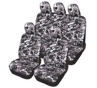 Auto Accessori Lupex A21 Coprisedili auto universali, anteriori e posteriori (Set Completo, Mimetico Grigio)