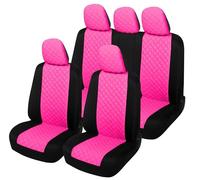Auto Accessori Lupex A23 Coprisedili auto universali, anteriori e posteriori (Set Completo Bicolore, Rosa)