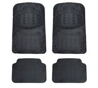 Auto Accessori Lupex AAL-TAG-03 Tappetini Per Auto Universali In Gomma | Tappeti 4pz | Anteriori e Posteriori | Nero | Accessorio Per Interni