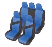 Auto Accessori Lupex - Copri sedili Auto Universali LS08 | Colore Blu | Set Anteriori e Posteriori | Poliestere | No Suv