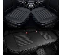 Auto Accessori Lupex Coprisedile Seduta 3 pezzi Universale Auto in PVC Nero | Protezione Sedile 2 Anteriore e 1 Posteriore | Protector Comfort Automotive Cuscino Interni