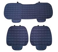 Auto Accessori Lupex Coprisedile Seduta 3 pezzi Universale Auto | Protezione Sedile 2 Anteriore e 1 Posteriore | Protector Comfort Automotive Cuscino Interni (Blu)