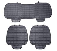 Auto Accessori Lupex Coprisedile Seduta 3 pezzi Universale Auto | Protezione Sedile 2 Anteriore e 1 Posteriore | Protector Comfort Automotive Cuscino Interni (Grigio)
