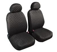 Auto Accessori Lupex - Coprisedili Auto Anteriore Universali, colore Grigio Scuro, coppia fodere auto o furgone 2 posti, tessuto cotone trapuntato, set protezione sedile anteriori