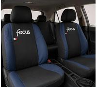 Auto Accessori Lupex | Coprisedili Auto Compatibili con Focus dal 2011 a oggi, Colore Nero Blu Scuro, Made In Italy, Tessuto Policotone, Fodere Sedili Anteriori e Posteriori