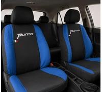 Auto Accessori Lupex | Coprisedili auto compatibili con Grande Punto (2005-2018) con schienale e seduta posteriore divisi 40 e 60, Nero Blu Royal, Made In Italy, Sedili Anteriori e Posteriori