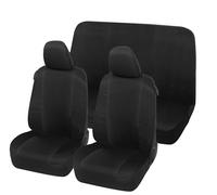 Auto Accessori Lupex Coprisedili Auto Compatibili con Punto, Made In Italy, Tessuto Policotone, Anteriori e Posteriori (Nero - Nero)