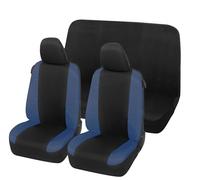 Auto Accessori Lupex Coprisedili Auto Compatibili con Punto, Made In Italy, Tessuto Policotone, Anteriori e Posteriori (Nero - Blu Scuro)