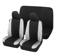 Auto Accessori Lupex Coprisedili Auto Compatibili con Seicento 600, Tessuto Policotone, Anteriori e Posteriori (Nero - Grigio Chiaro)