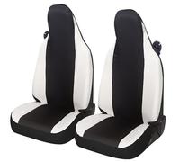 Auto Accessori Lupex Coprisedili auto compatibili con Smart fortwo, 450 451 e 453, 1 2 3 Serie, Tessuto Policotone (Nero - Bianco)