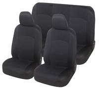 Auto Accessori Lupex - Coprisedili Auto Universali | Colore Nero | Set Fodere Copri Sedili Anteriori e Posteriori | Tessuto Poliestere | No Suv