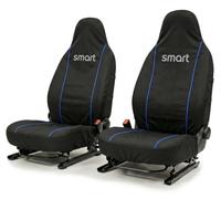 Auto Accessori Lupex Coprisedili Compatibili con Smart Fortwo (Nero Rigo Blu)