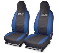 Auto Accessori Lupex Coprisedili Compatibili per Citroen C1 2005-2022 | Coppia Anteriore, Made In Italy, Copri poggiatesta anteriori integrato, Policotone, Nero Blu Royal
