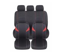 Auto Accessori Lupex Coprisedili per auto Universali, tessuto poliestere, set fodere protezione sedili, copertura adattabile, No Suv (Anteriori e Posteriori, H - Rosso)