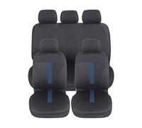 Auto Accessori Lupex Coprisedili per auto Universali, tessuto poliestere, set fodere protezione sedili, copertura adattabile, No Suv (Anteriori e Posteriori, C - Blu Scuro)