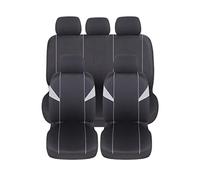 Auto Accessori Lupex Coprisedili per auto Universali, tessuto poliestere, set fodere protezione sedili, copertura adattabile, No Suv (Anteriori e Posteriori, H - Grigio)