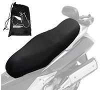 Auto Accessori Lupex - Coprisella Universale impermeabile taglia M 72x45 cm, materiale PU similpelle, telo sella adattabile Scooter e Moto, colore nero, con borsa, disponibile anche L XL Maxi