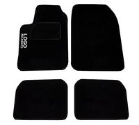 Auto Accessori Lupex Kit Tappetini Auto Compatibili per i10 con Nome Logo Ricamato | Personalizzati e con Battitacco | Set Tappeti Strappo Adattabili in Moquette Anteriori e Posteriori