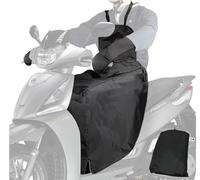 Auto Accessori Lupex Kit Telo Coprigambe Felpato e Guanti Coprimanopole Universale per Scooter e Moto | Regolabile Impermeabile e Antivento | Copertura Gambe e Mani Invernale