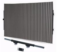 Auto Accessori Lupex Parasole retrattile automatica per parabrezza anteriore per auto e SUV, visiera universale, 155x65 cm, isolamento termico, protezione UV, tendina attacco a ventosa