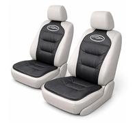 Auto Accessori Lupex - Set 2 Coprisedili Anteriori Universali, Nero, Protezione Salva Sedile Auto per Lato Guida e Passeggero, Anti Macchia e Anti Graffio