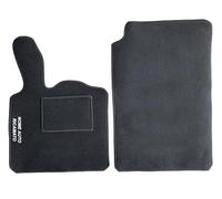 Auto Accessori Lupex | Set 2 pezzi Tappetini Auto Compatibili con Smart Fortwo 3 Serie W453 (2014-2024) | Coppia Anteriore Sagomata in Moquette con Ricamo Lato Guida | Fondo Antiscivolo