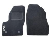 Auto Accessori Lupex | Set 2 pezzi Tappetini auto Compatibili con Transit Connect (2002 a oggi) con 2 Clip di Fissaggio | Tappeti Sagomati in Moquette con Ricamo Lato Guida | Fondo Antiscivolo