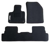 Auto Accessori Lupex | Set 3 pezzi Tappetini auto Compatibili con 3008 (2009-2016) con 2 Clip di Fissaggio | Tappeti Sagomati in Moquette con Ricamo Lato Guida | Fondo Antiscivolo