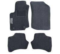 Auto Accessori Lupex | Set 4 Pezzi Tappetini Auto Compatibili con 108 (2014-2021) con 2 Clip di Fissaggio | Tappeti Sagomati in Moquette con Ricamo Lato Guida | Fondo Antiscivolo