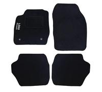Auto Accessori Lupex | Set 4 Pezzi Tappetini Auto Compatibili con Fiesta 2012 | Tappeti Sagomati in Moquette con Ricamo Lato Guida | Fondo Antiscivolo | Anteriori e Posteriori